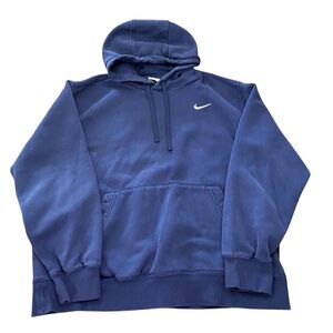 Nike Men's Blue Pullover Hoodie Sweatshirt